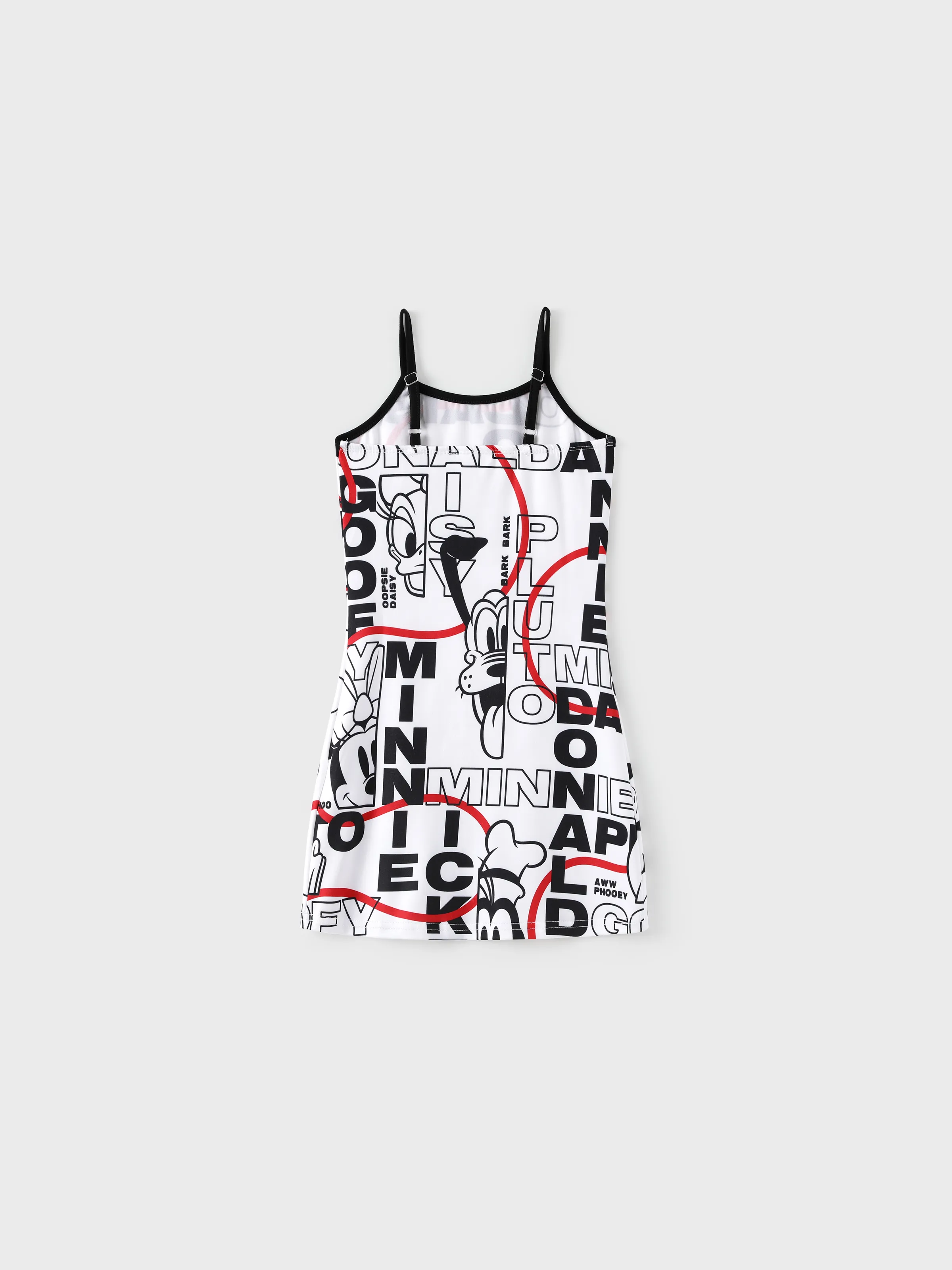 Disney Mickey and Friends Daddy & Daughter Graffiti Casual Dress/T-shirt/jumpsuit Black - Image 7