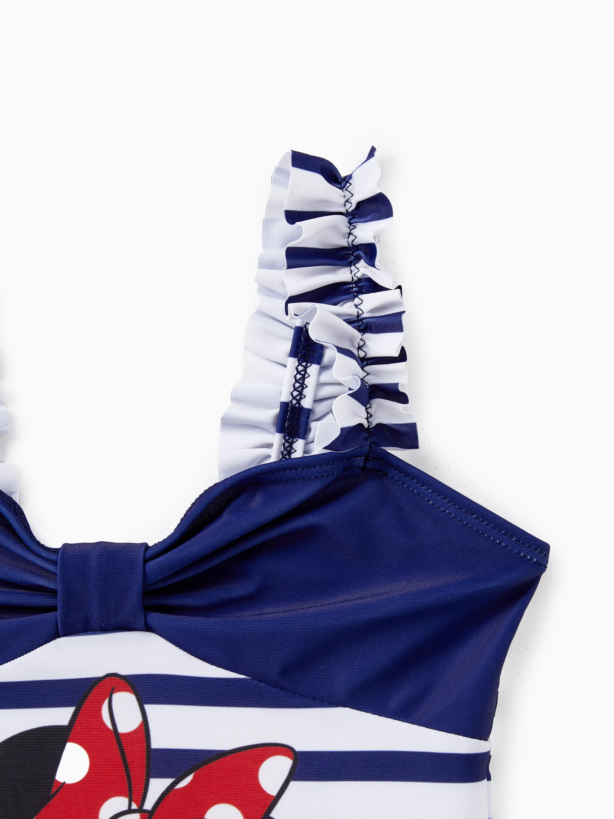 Disney Mickey and Friends Sibling Set Boy/Girl Minnie/Mickey Character Stripped Swimsuit
Dark Blue - Image 4