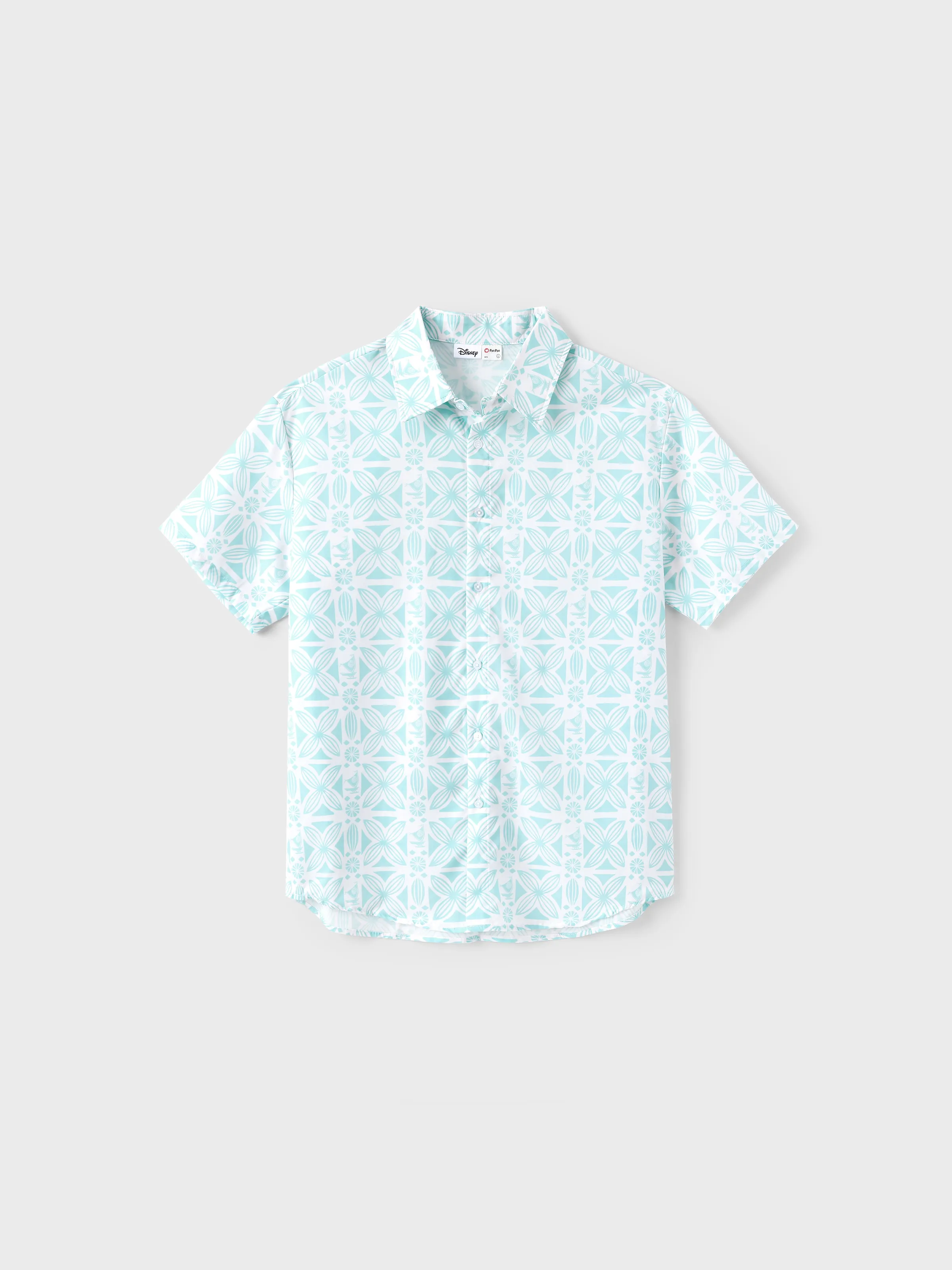 Disney Princess Daddy & Daughter Moana Dress/Shirt Green - Image 3