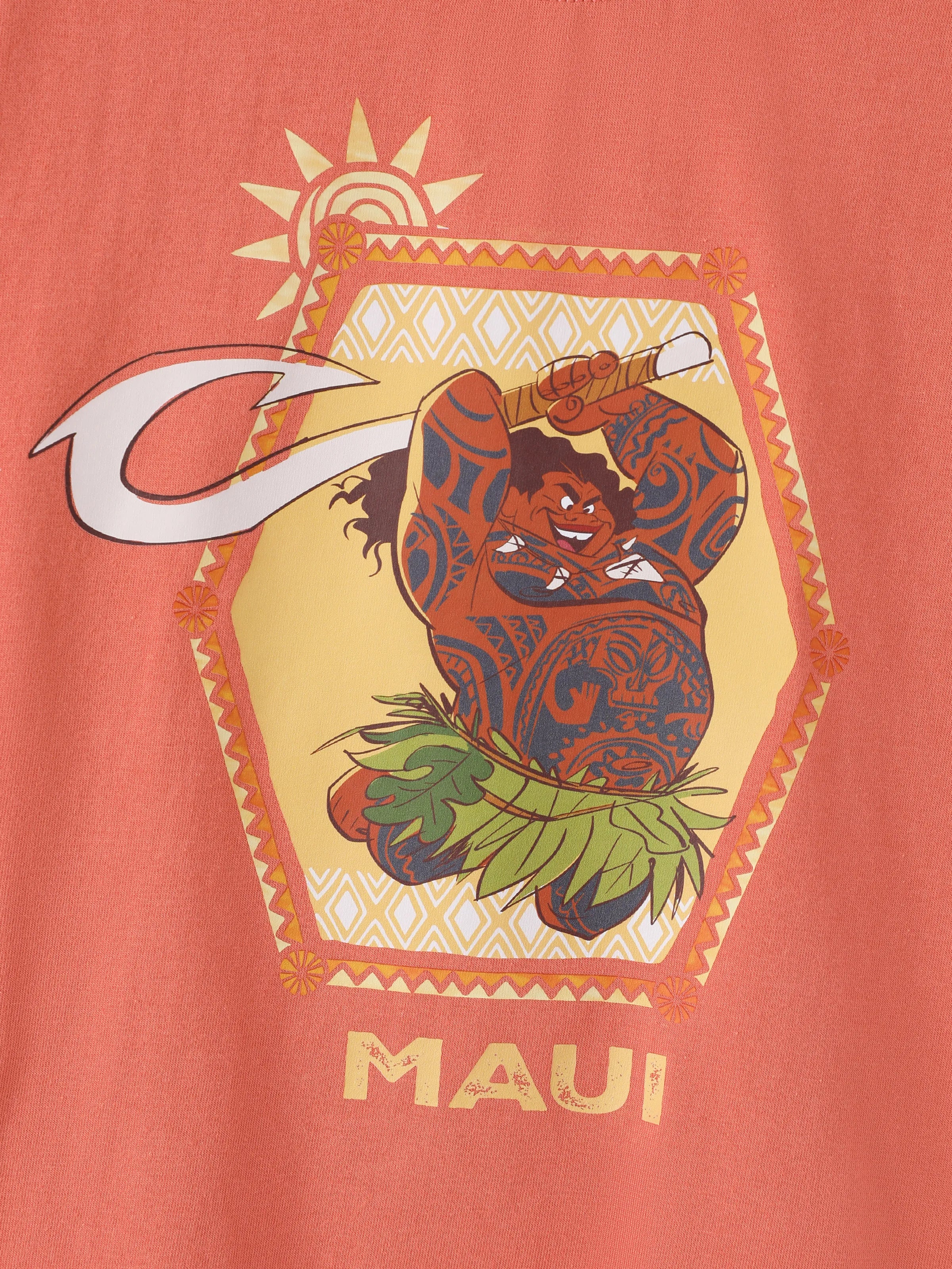 Disney Princess Daddy & Son Moana Sporty Dress/ Cotton Top Orange - Image 9