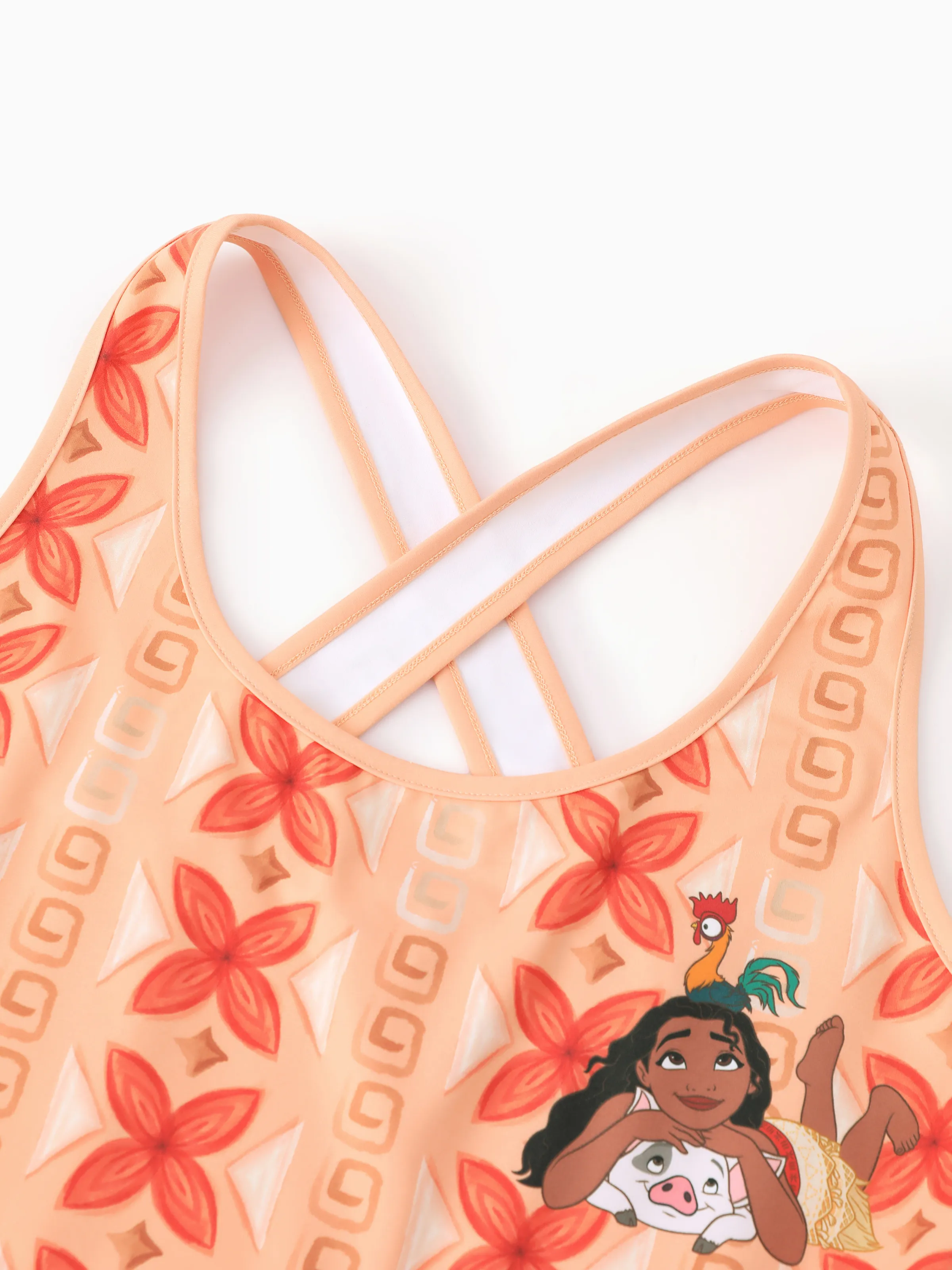 Disney Princess Matching Family Moana Sporty Dress/ Cotton Top Orange - Image 8
