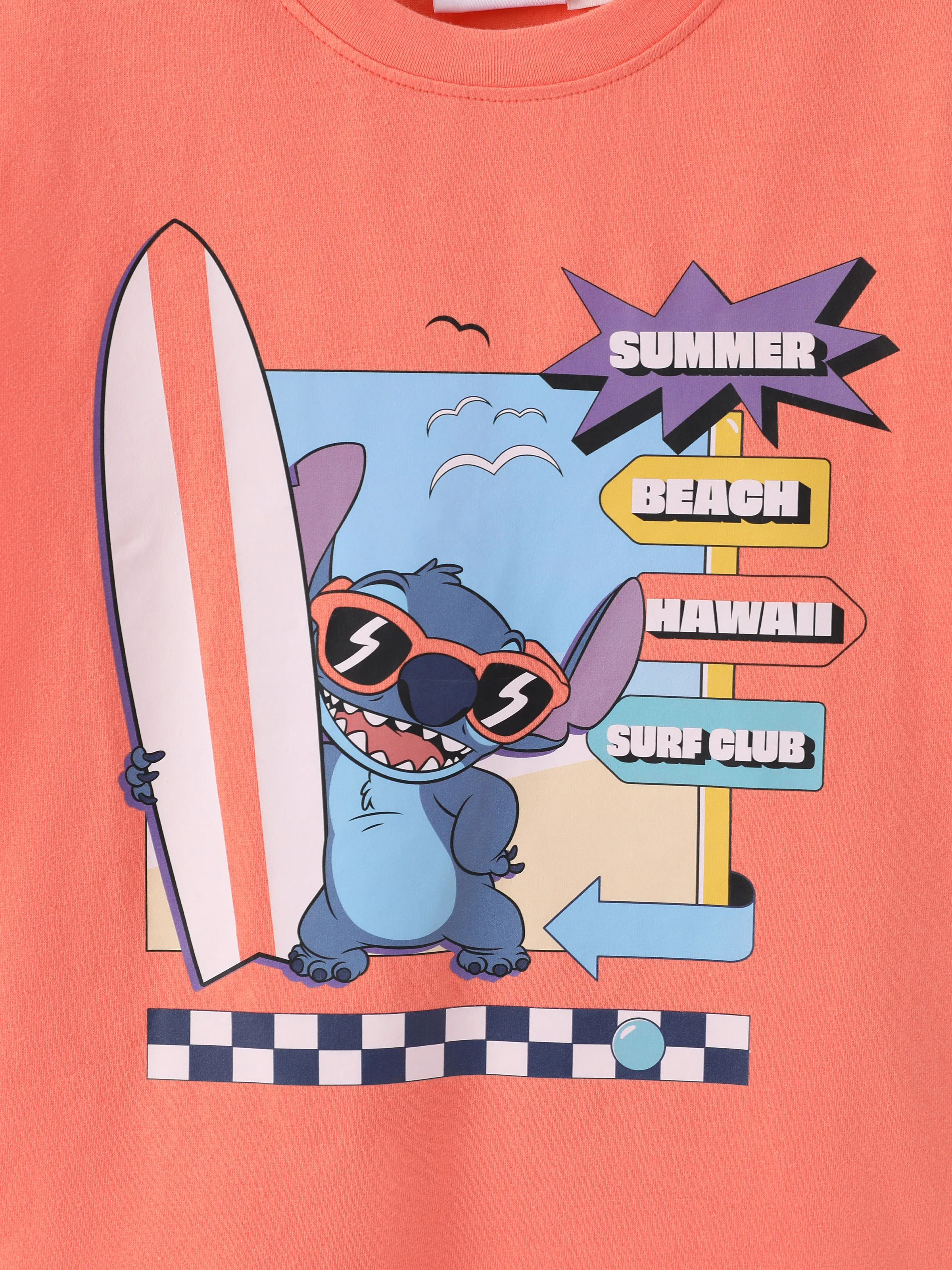 Disney Stitch Daddy & Son Tropical Floral Sporty Dress/ Cotton Top Multi-color - Image 9