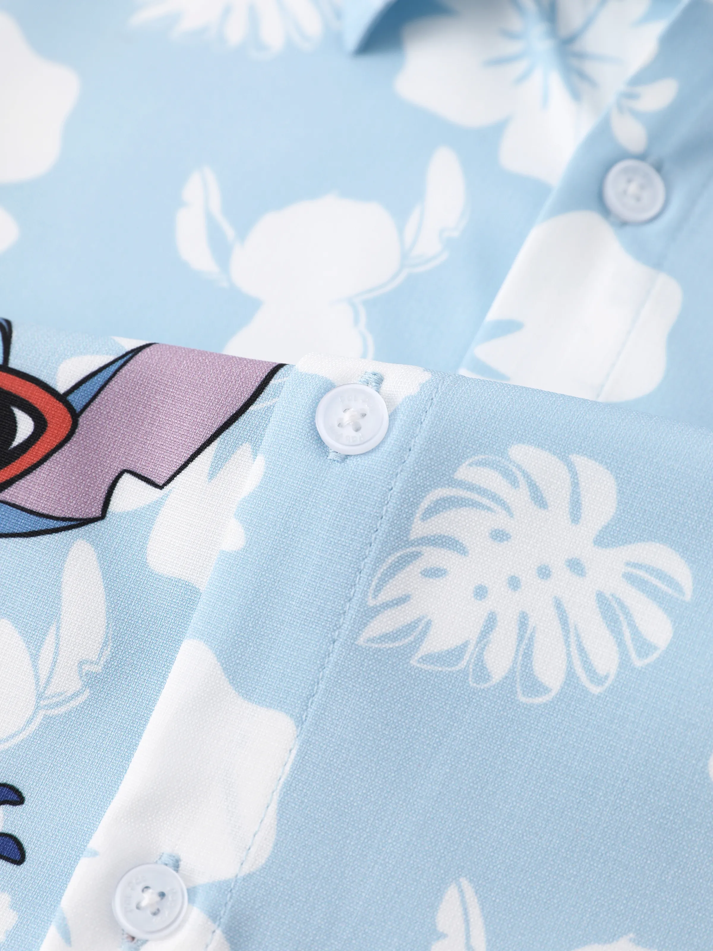Disney Stitch Mommy & me Tropical Floral Jumpsuit/ Dress/ Shirt Light Blue - Image 23