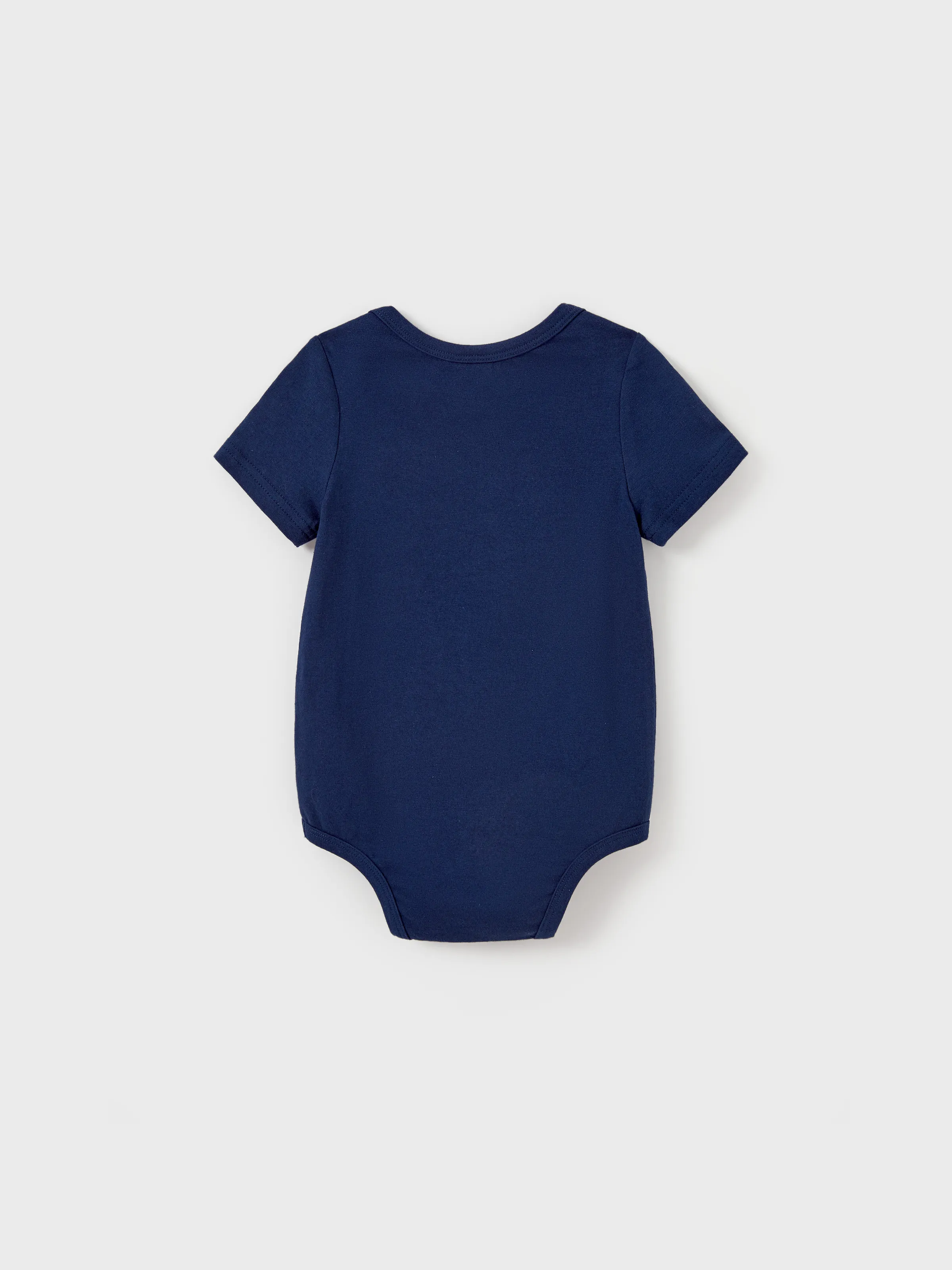 Family Matching Cotton T-Shirt & Dress Set – Sunny Days Palm Print for Dad, Mom, Baby & Toddler, Perfect for Summer Vacations & Family Outings Tibetan blue - Image 13