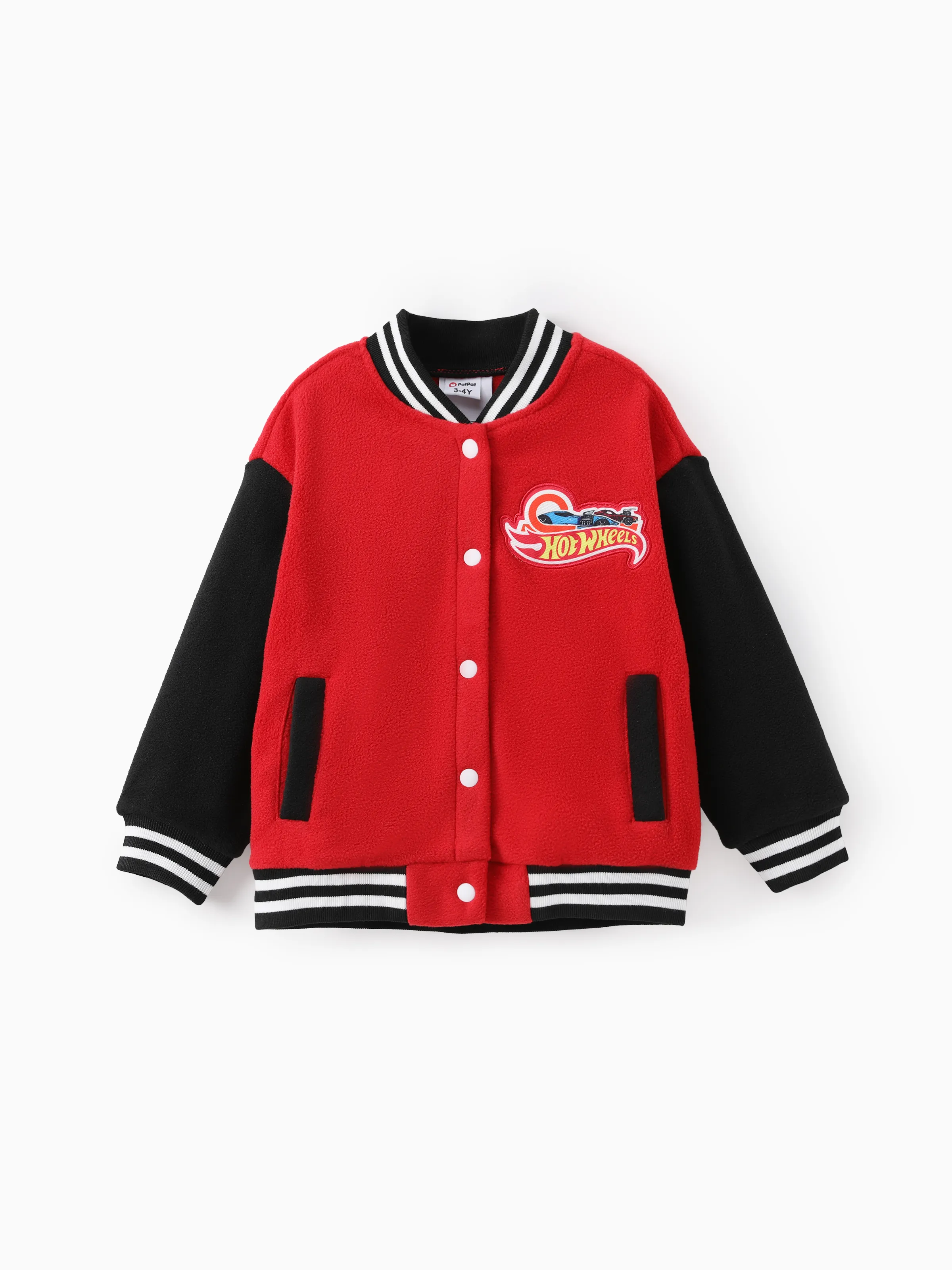 Hot Wheels Toddler/Kid Boy 1pc Varsity Bomber Jacket Red