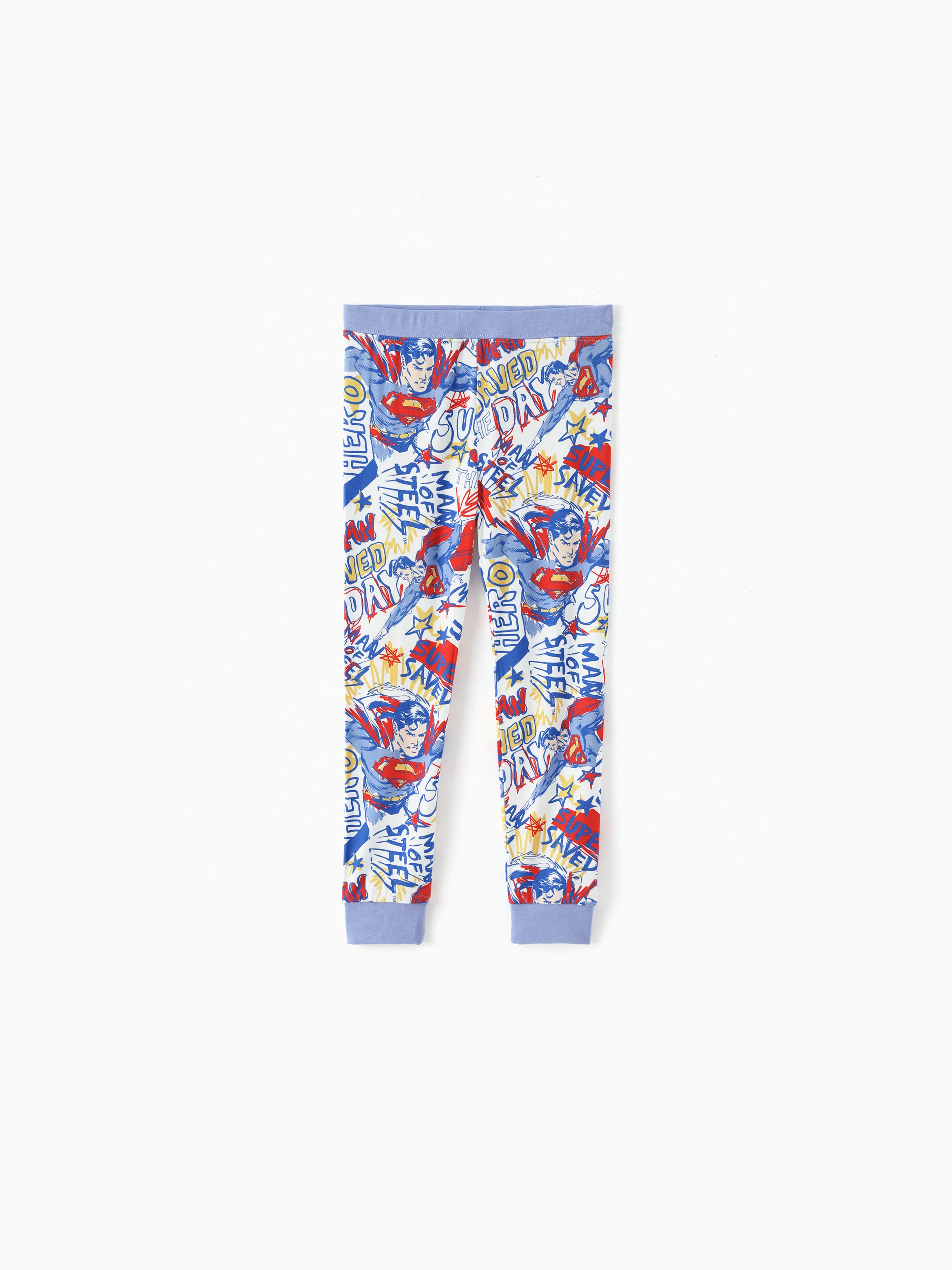 Justice League Toddler/Kid Boy Bamboo Superman 2pcs Pajamas Set Blue - Image 6