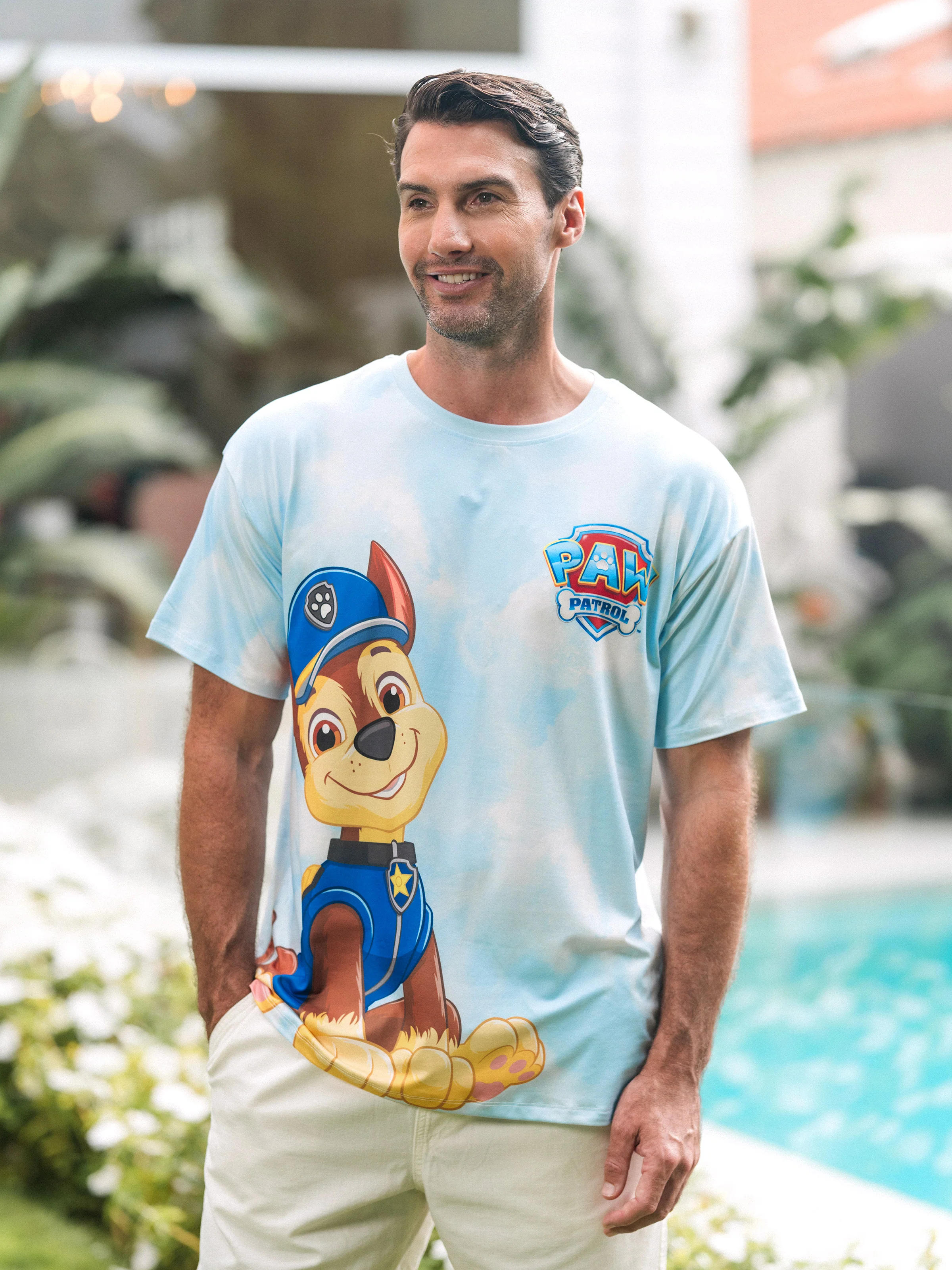 PAW Patrol Daddy & Son Casual Tie-dye Printed Tee Multi-color - Image 4