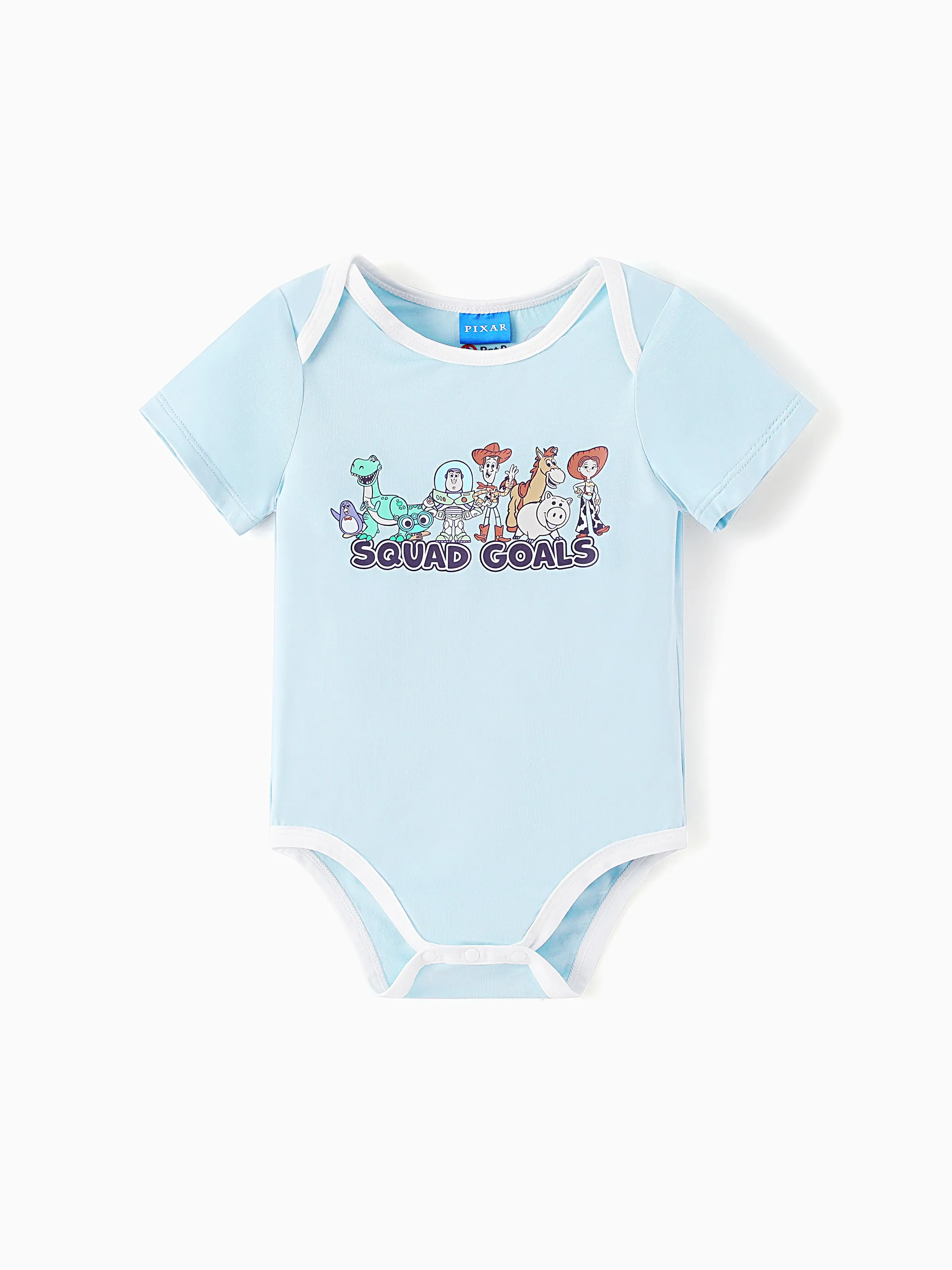 Toy Story Bamboo Baby Boy Buzz Lightyear Printed Bodysuit Color block - Image 15