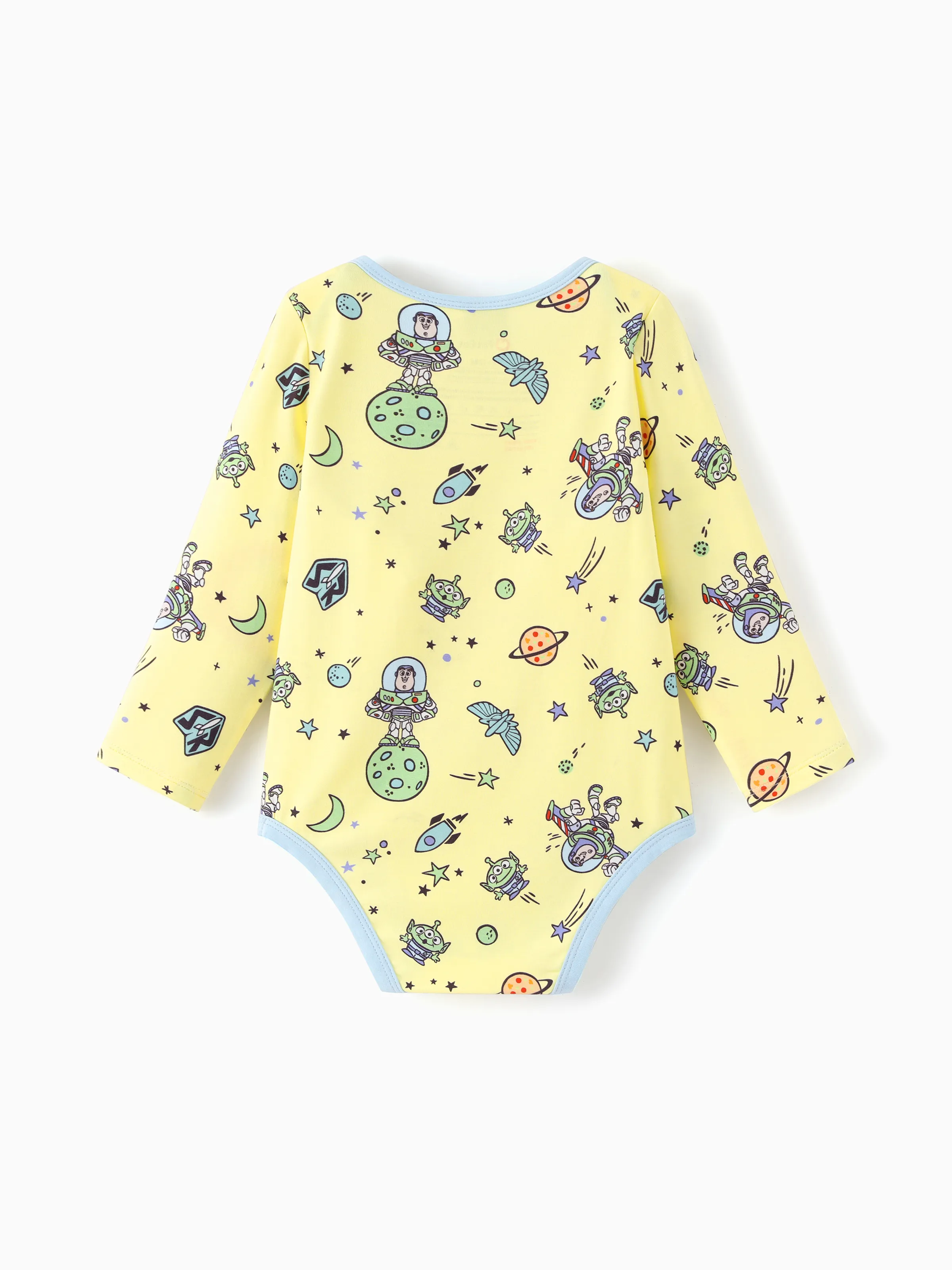 Toy Story Bamboo Baby Boy Buzz Lightyear Printed Bodysuit Color block - Image 4