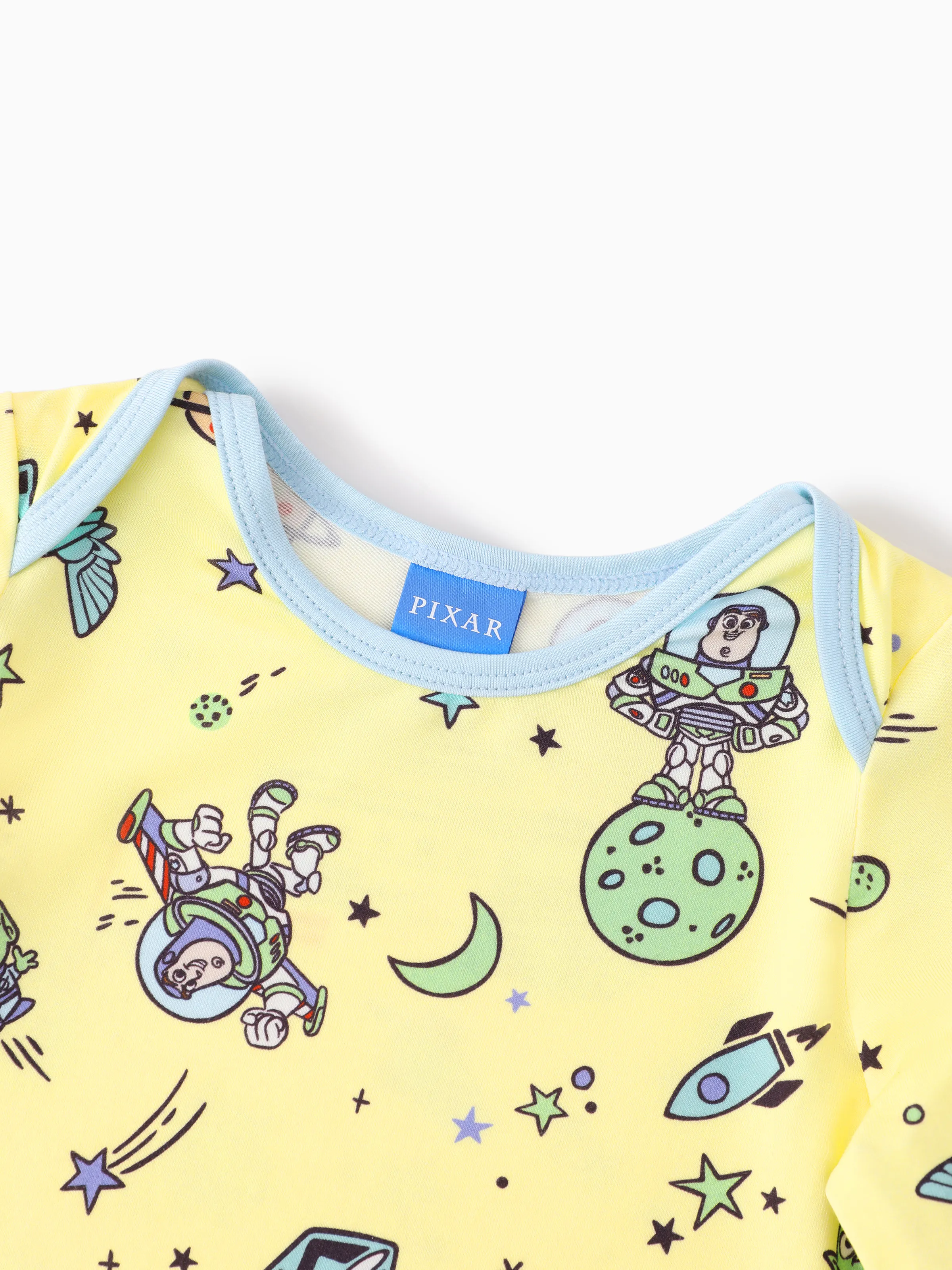 Toy Story Bamboo Baby Boy Buzz Lightyear Printed Bodysuit Color block - Image 5