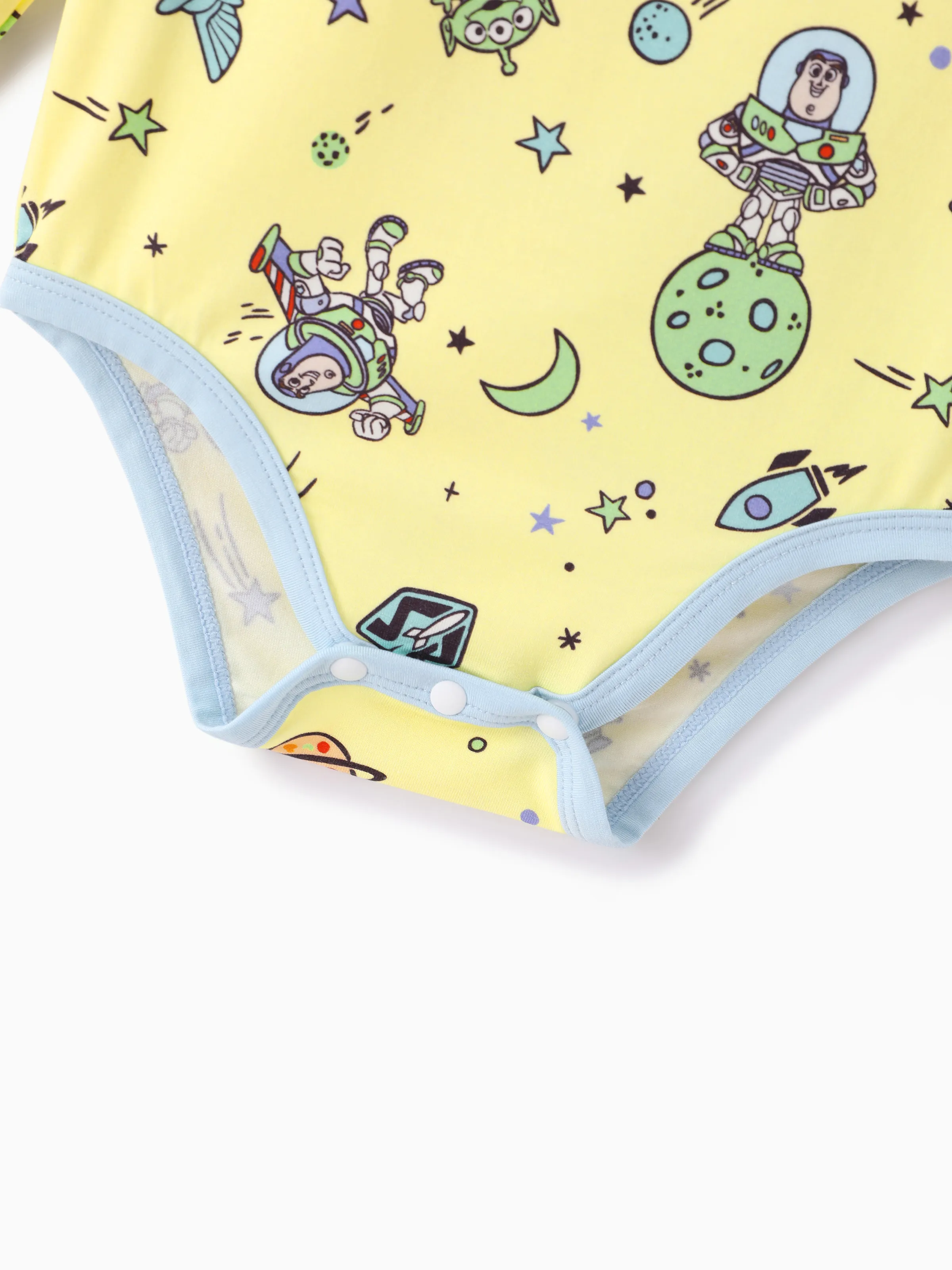 Toy Story Bamboo Baby Boy Buzz Lightyear Printed Bodysuit Color block - Image 7